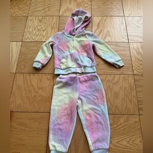 Juicy Couture Kids Pastel Tie-Dye Jogger Set